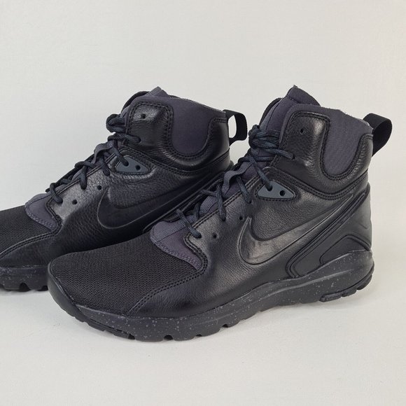 Nike Koth Ultra Mid Mens Shoes Boots Trainers Leather Black - Picture 11 of 12